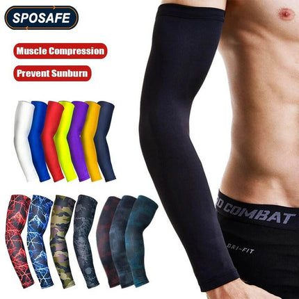 Men Arm Sleeves Compression Elbow Cover Fitness Essentials - Fitness Essentials - SPOSAFE - Mad Fly Essentials