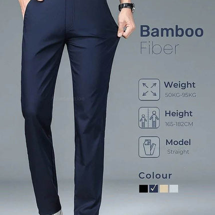 Men Bamboo Fiber Business Casual Pants - Pants - BC - Mad Fly Essentials