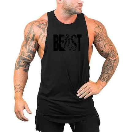 Men Beast Activewear Bodybuilding Tank Top - Tank Top - Fitness Essentials - Mad Fly Essentials