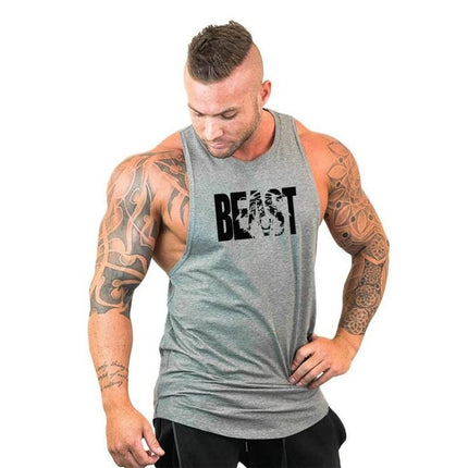 Men Beast Activewear Bodybuilding Tank Top - Tank Top - Fitness Essentials - Mad Fly Essentials