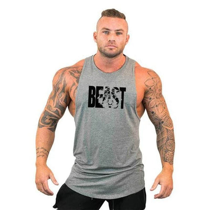 Men Beast Activewear Bodybuilding Tank Top - Tank Top - Fitness Essentials - Mad Fly Essentials