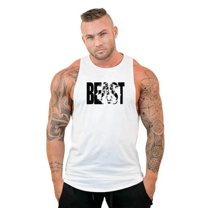 Men Beast Activewear Bodybuilding Tank Top - Tank Top - Fitness Essentials - Mad Fly Essentials