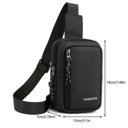 Men Black Grey Blue USB Travel Crossbody Bag - Crossbody Bag - MoneRffi - Mad Fly Essentials