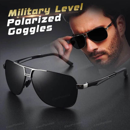 Men Black Silver Gold Square Driving Sunglasses - Men Sunglasses - COOLPANDAS - Mad Fly Essentials