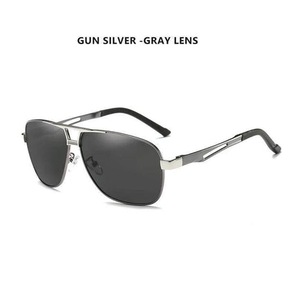 Men Black Silver Gold Square Driving Sunglasses - Men Sunglasses - COOLPANDAS - Mad Fly Essentials