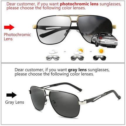 Men Black Silver Gold Square Driving Sunglasses - Men Sunglasses - COOLPANDAS - Mad Fly Essentials