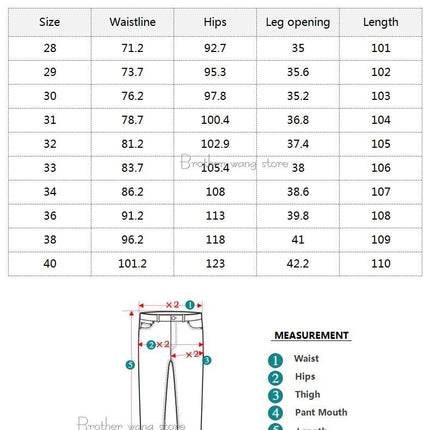 Men Blue - Grey Classic Denim Jeans - Jeans - Brother Wang - Mad Fly Essentials