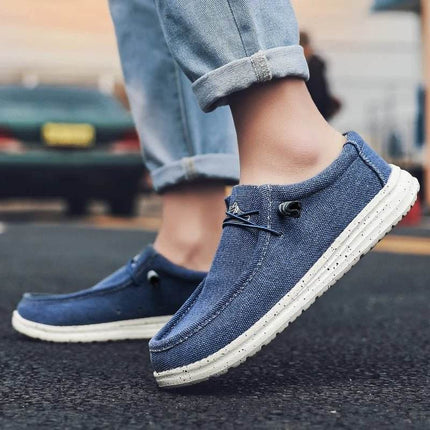 Men Breathable Casual Denim Canvas Loafers - Loafers - MIXIDELAI - Mad Fly Essentials
