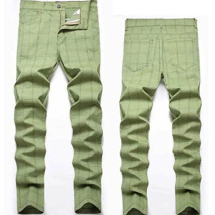 Men British Business Plaid Casual Pants - Pants - VXO - Mad Fly Essentials