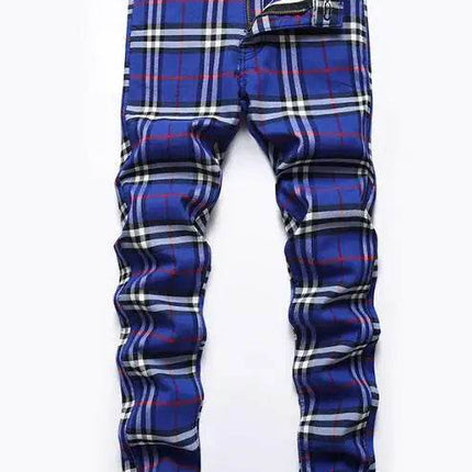 Men British Business Plaid Casual Pants - Pants - VXO - Mad Fly Essentials
