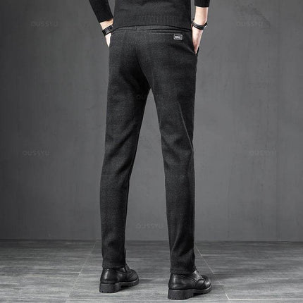 Men British Plaid Business Casual Pants - Pants - JEYWOOD - Mad Fly Essentials