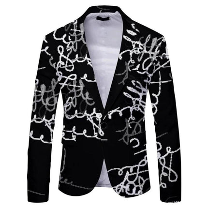 Men British - Style Slim - Fit Plaid Striped Blazer - Blazer - BC - Mad Fly Essentials