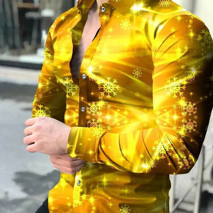 Men Business Casual Black 3D Party Shirt - Shirt - Metaphor - Mad Fly Essentials