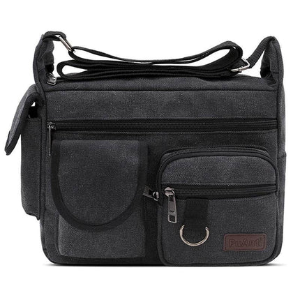 Men Business Casual Canvas Crossbody Bag - Crossbody Bag - staye - Mad Fly Essentials