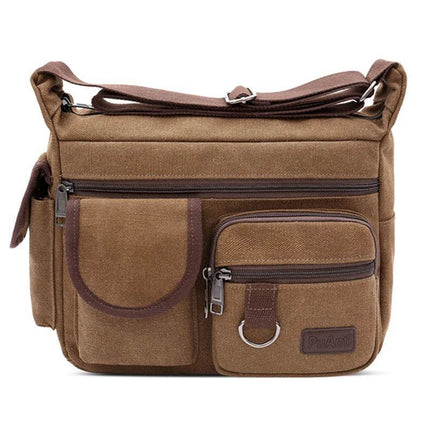 Men Business Casual Canvas Crossbody Bag - Crossbody Bag - staye - Mad Fly Essentials