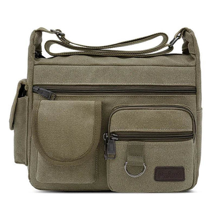 Men Business Casual Canvas Crossbody Bag - Crossbody Bag - staye - Mad Fly Essentials