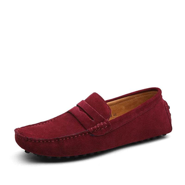 Men Business Casual Cow Suede Loafers - Loafers - BC - Mad Fly Essentials