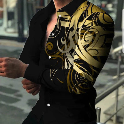 Men Business Casual Long Waved 3D Shirt - Shirt - BC - Mad Fly Essentials