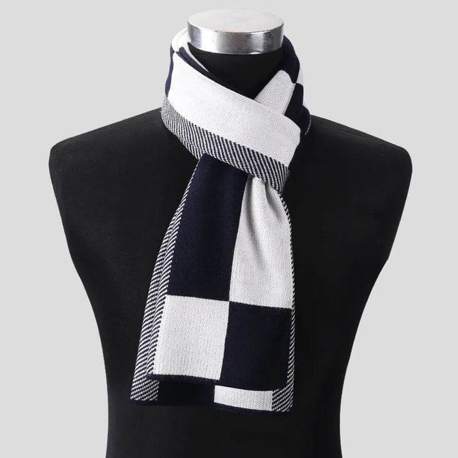 Business Casual Plaid Scarf Men Accessories - Mad Fly Essentials
