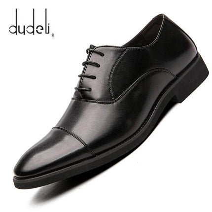 Men Business Oxford Leather Dress Loafers - Loafers - dudeli - Mad Fly Essentials