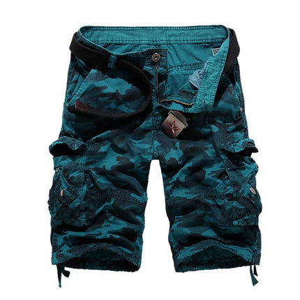 Men Camouflage Loose Fit Cargo Shorts - Cargo Shorts - MEGE KNIGHT - Mad Fly Essentials