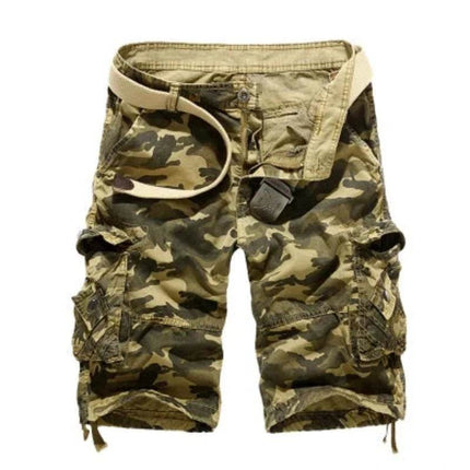 Men Camouflage Loose Fit Cargo Shorts - Cargo Shorts - MEGE KNIGHT - Mad Fly Essentials