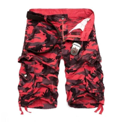 Men Camouflage Loose Fit Cargo Shorts - Cargo Shorts - MEGE KNIGHT - Mad Fly Essentials