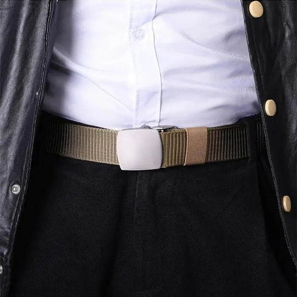 Men Canvas All - Match Buckle Belt Fashion Men Accessories - Men Accessories - TACTIFANS - Mad Fly Essentials