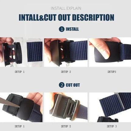 Men Canvas All - Match Buckle Belt Fashion Men Accessories - Men Accessories - TACTIFANS - Mad Fly Essentials