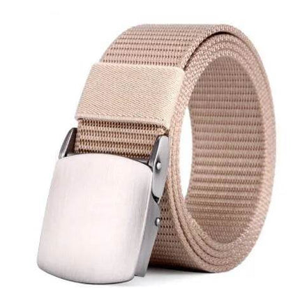 Men Canvas All-Match Auto-Buckle Belt - Mad Fly Essentials