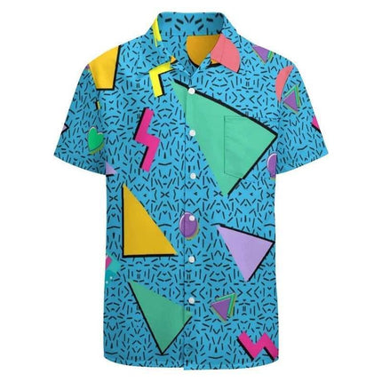 Men Classic 80s Retro Graphic Party Shirt - Shirt - TrendSetter - Mad Fly Essentials