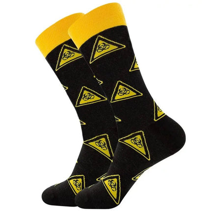 Men Combed 3D Funny Money Socks.