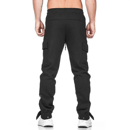 Men Cotton Casual Pocket Fitness Pants - Pants - SPQ - Mad Fly Essentials