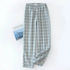 Gray plaid trousers
