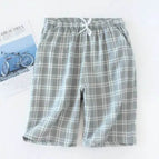 Gray plaid shorts