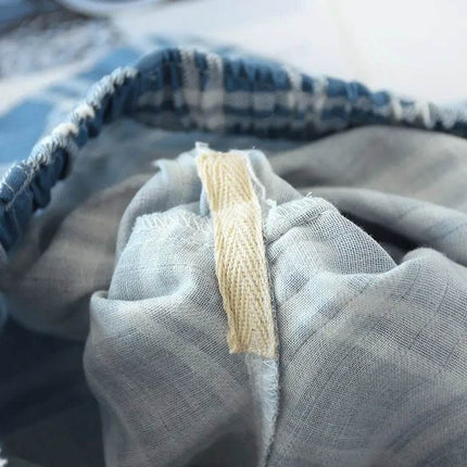 Men Cotton Sleepwear Plaid Pajama Pants Shorts - Shorts - Beach Fellow - Mad Fly Essentials