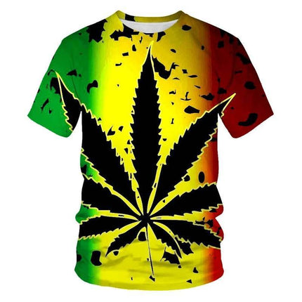 Men Crew Neck Floral 3D Summer Shirt - Shirt - Champrint - Mad Fly Essentials