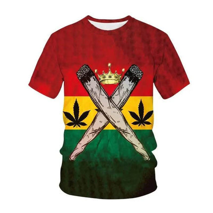 Men Crew Neck Floral 3D Summer Shirt - Shirt - Champrint - Mad Fly Essentials