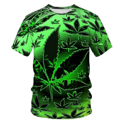 Men Crew Neck Floral 3D Summer Shirt - Shirt - Champrint - Mad Fly Essentials