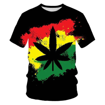 Men Crew Neck Floral 3D Summer Shirts - Mad Fly Essentials