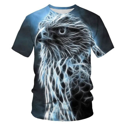 Men Crew Neck Floral 3D Summer Shirt - Shirt - Champrint - Mad Fly Essentials