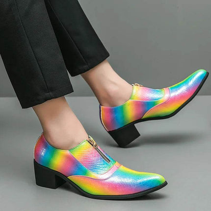 Men Crocodile Leather Rainbow Loafers - Loafers - Oein - Mad Fly Essentials