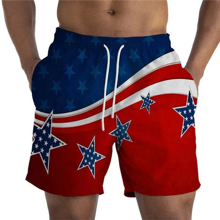 Men Drawstring National Flag US UK Boardshorts Swimwear - Mad Fly Essentials