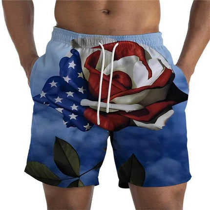 Men Drawstring National Flag US UK Swimwear Boardshorts - Boardshorts - Beach Fellow - Mad Fly Essentials