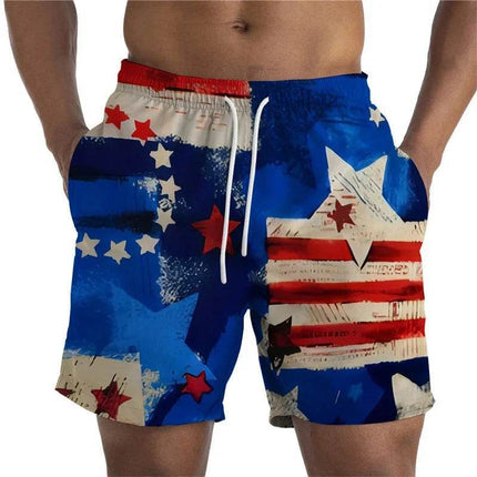 Men Drawstring National Flag US UK Swimwear Boardshorts - Boardshorts - Beach Fellow - Mad Fly Essentials