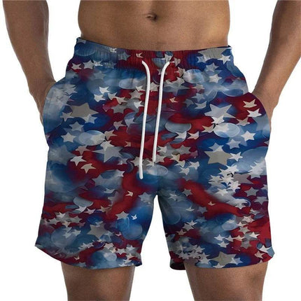 Men Drawstring National Flag US UK Swimwear Boardshorts - Boardshorts - Beach Fellow - Mad Fly Essentials