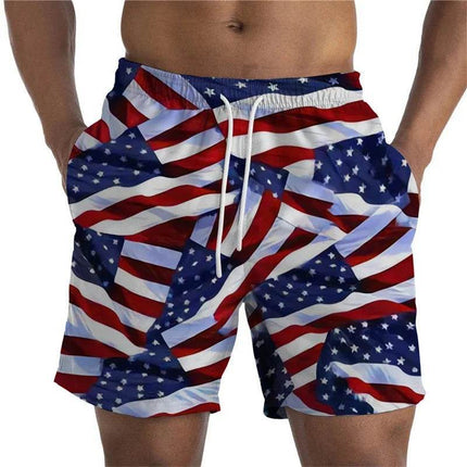 Men Drawstring National Flag US UK Swimwear Boardshorts - Boardshorts - Beach Fellow - Mad Fly Essentials