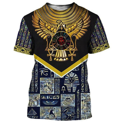 Men Egyptian Horus 3D Pharaoh Top Costume - Costume - oufisun - Mad Fly Essentials