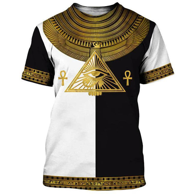 Men Egyptian Horus 3D Pharaoh Top Costume - Costume - oufisun - Mad Fly Essentials