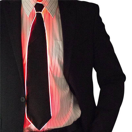 Men El Wire Neon Neckties Luminous LED Party Essentials - LED Party Light - LEDP - Mad Fly Essentials